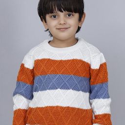 JoE Hazel Boys Striped Acrylic Pullover-image-31