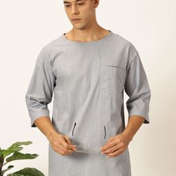 Thomas Scott Men Solid Pure Cotton Boxy T-shirt-picture-44