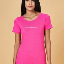 Honey by Pantaloons Typography Printed Short Sleeves Cotton T-shirt-26