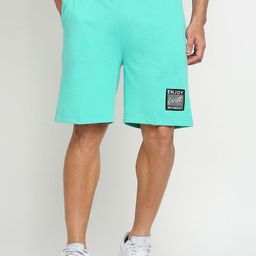 FiTZ Men Blue Printed Slim Fit Running Sports Shorts with e-Dry Technology Technology-picture-1