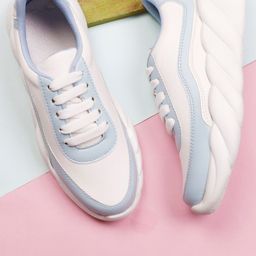 XE Looks Women Blue Textured Sneakers-14