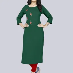 Archittam Floral Embroidered Straight Kurta-picture-46