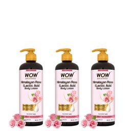 WOW SKIN SCIENCE Set Of 3 Himalayan Rose Body Lotion For Light Hydration - 400ml Each-41