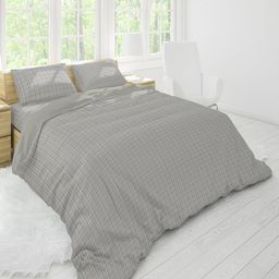 Himeya Pink & Grey Geometric Cotton Double King Bedding Set-image-72