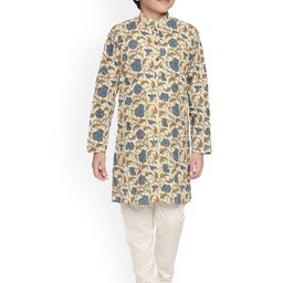 BAESD Boys Floral Printed Regular Kurta with Pyjamas-42