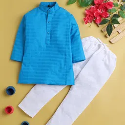 Jeetethnics Boys Striped Regular Kurta with Pyjamas-41
