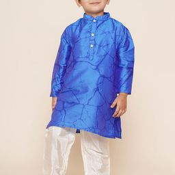 Sethukrishna Boys Abstract Printed Kurta with Pyjamas image 1