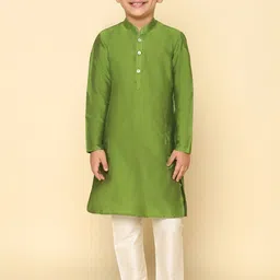 KISAH Boys Mandarin Collar Kurta with Pyjamas-picture-18