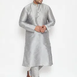 VASTRAMAY Men Plus Size Regular Kurta with Churidar-picture-28