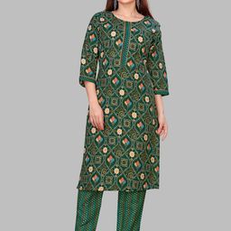 SUNDARNAARI Bandhani Printed Gotta Patti Straight Kurta With Trouser-23