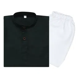 Superminis Boys Mandarin Collar Pure Cotton Kurta with Pyjamas-16