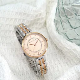 GIORDANO Women Embellished Bracelet Style Straps Analogue Watch GZ-60077-11-image-11