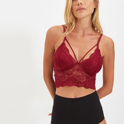 Trendyol Women Maroon Bralette Lace Bra-picture-19