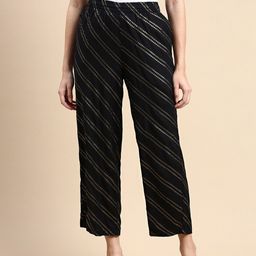 De Moza Foil Printed Straight Palazzos-picture-47