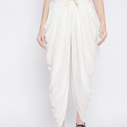 TULIP 21 Women Off White Solid Dhoti Pants-32