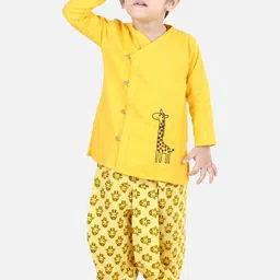 BownBee Boys Pure Cotton Kurta with Dhoti Pants-40