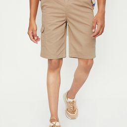 max Boys Solid Mid-Rise Regular Fit Cotton Casual Shorts-image-19