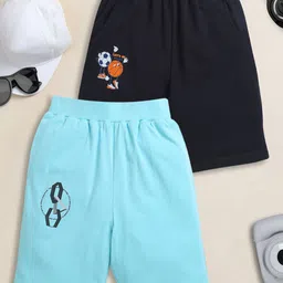 ZIP ZAP ZOOP Pack Of 2 Boys Pure Cotton Shorts-image-81