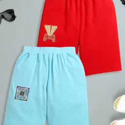 ZIP ZAP ZOOP Pack Of 2 Boys Pure Cotton Shorts-image-88