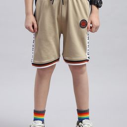 Monte Carlo Boys Typography Printed Cotton Shorts-18