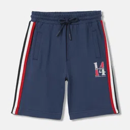 Blue Giraffe Boys Mid Rise Pure Cotton Shorts-image-91