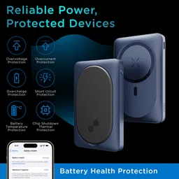 urbn UPR104 10000 mAh 20W Fast Charging Power Bank (1 Type A Port, 1 Type C Port & 1 Lightning Port, Multi Layer Circuit Protection, Blue) image 4