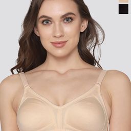 K LINGERIE Pack of 2 Kwid Wirefree Full Coverage Support Plus Size T-Shirt Bra-19