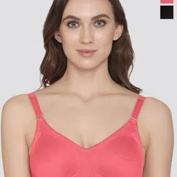 K LINGERIE Pack of 2 Kwid Wirefree Full Coverage Support Plus Size T-Shirt Bra-image-97