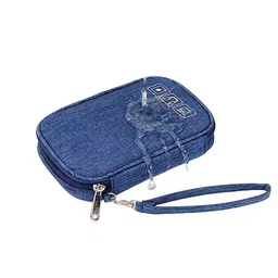 HOUSE OF QUIRK Navy Blue Electronic Gadgets Organizer-43