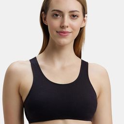 Jockey Stretch Slip On Crop Top With Stayfresh Treatment-1582-picture-21