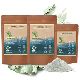 ROOTS & HERBS Set Of 3 Neem & Fennel Depilatory Mask - 470g-image-30