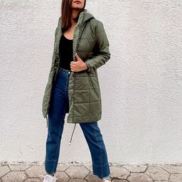 Tokyo Talkies Women Olive Green Solid Puffer Jacket-22