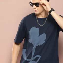 Stormborn Men Floral Printed Drop-Shoulder Sleeves Oversized Pure Cotton T-shirt-picture-16