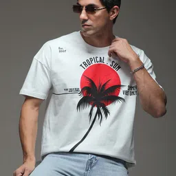 Stormborn Men Graphic Printed Round Neck Cotton Oversized T-shirt-picture-26