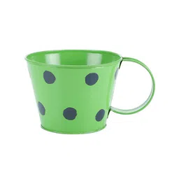 green girgit Green Set of Two Polka Printed Planter-22