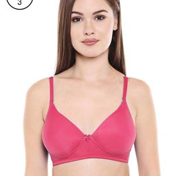 Bodycare Women Pack of 3 Coral Pink Solid T-shirt Bra 6565CO-image-64