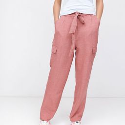 DressBerry Neo Vintage Paperbag Tapered Cargo Pants-image-76