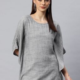 Cottinfab Kimono Sleeve Kaftan Longline Top-image-95