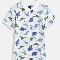 Allen Solly Junior Boys Printed Polo Collar T-shirt-picture-41