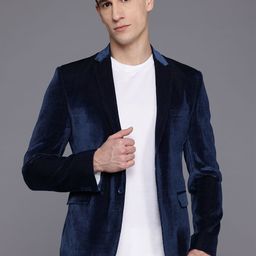 ESSAS club Single-Breasted Slim-Fit Corduroy Blazer-82