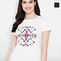 Fabflee Pack Of 3 Printed Round Neck Cotton T-shirt-picture-45