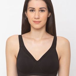 Candyskin Black Solid Non-Wired Non Padded Everyday Bra CSB203BK-image-1
