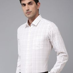 Arrow Manhattan Slim Fit Checked Pure Cotton Formal Shirt-picture-15