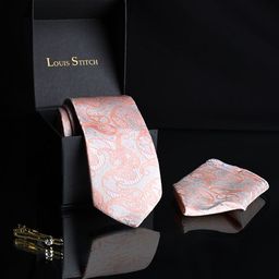 LOUIS STITCH Men Silk Necktie Accessory Gift Set-image-8