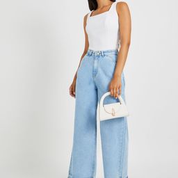 Styli Women Wide Leg High-Rise Stretchable Jeans-picture-43