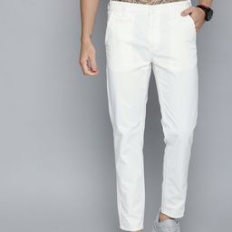 HERE&NOW Men White Trousers-image-73