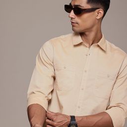 The Roadster Life Co. Solid Spread Collar Casual Shirt-picture-40