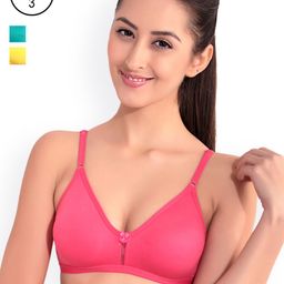 Floret Pack of 3 Full-Coverage Bras-12