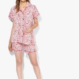 Grey Melange Printed Nightdress-image-56