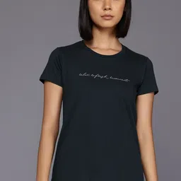 HRX by Hrithik Roshan Typography Printed Yoga T-shirt-image-45